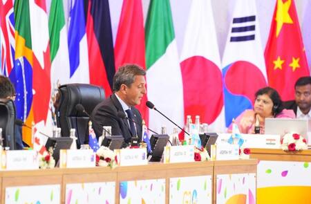 Sergio Massa en el G20. Foto: Prensa.