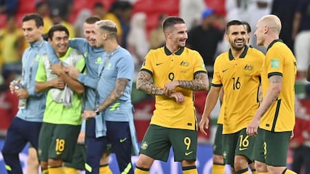 Australia vs Emiratos Árabes, eliminatorias Qatar 2022. Foto: EFE.