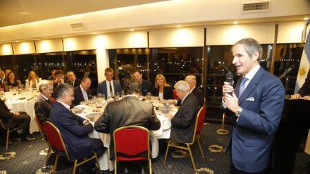 Palabras de Rafael Grossi durante la cena en su honor