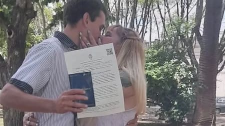 Magalí Noelia Gómez y Martín Ezequiel Habegger. Foto: NA