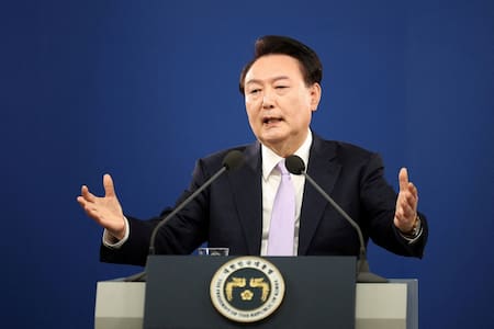 Yoon Suk Yeol, el presidente de Corea del Sur. Foto: Reuters.