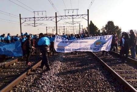 Tren Roca, protesta, corte de vías, NA