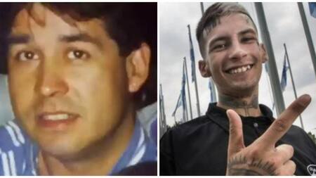 Miguel Ángel Prosi y L-Gante. Fotos: captura de video - NA.