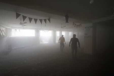 Gaza tras los bombardeos. Foto: Reuters.