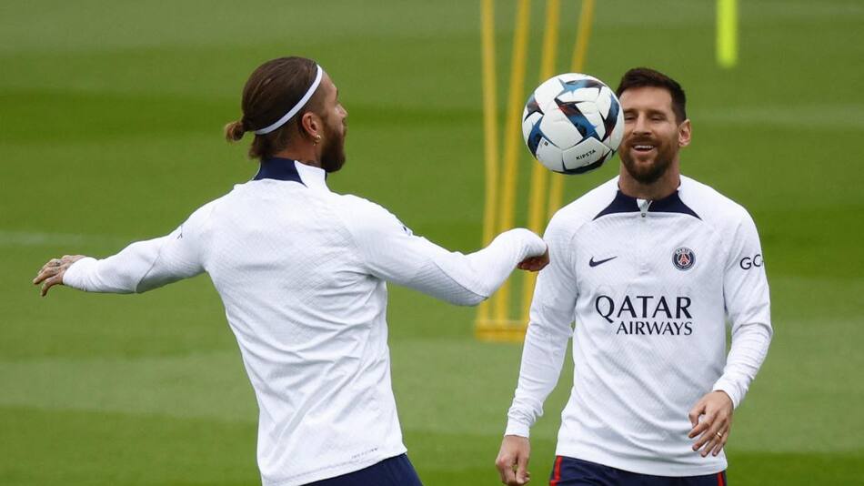 Lionel Messi y Sergio Ramos. Foto: REUTERS