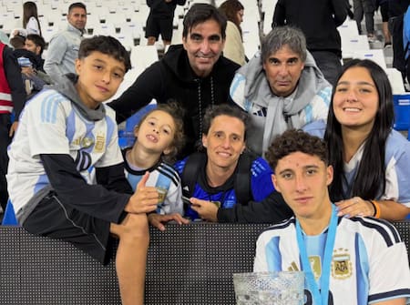 Luca Scarlato y su familia.