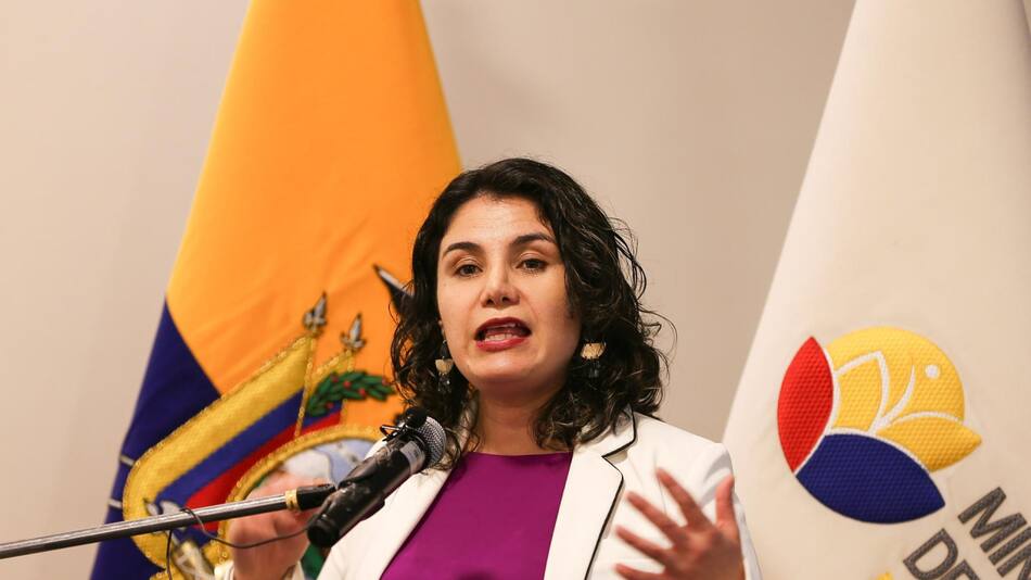 La subsecretaria de Cambio Climático del Ministerio ecuatoriano de Ambiente, Karina Barrera. Foto: EFE.