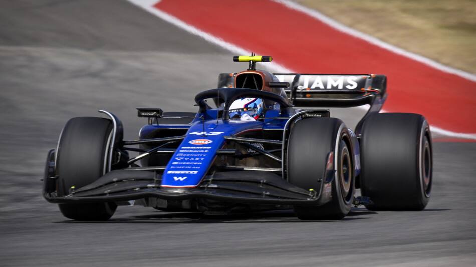 Franco Colapinto en el Gran Premio de Estados Unidos. Foto: REUTERS.