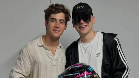 Colapinto y Bizarrap, un amistad que crece