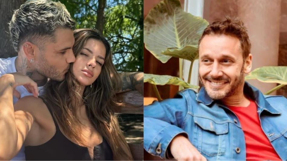 Mauro Icardi, la China Suárez y Benjamín Vicuña. Foto: Redes sociales.