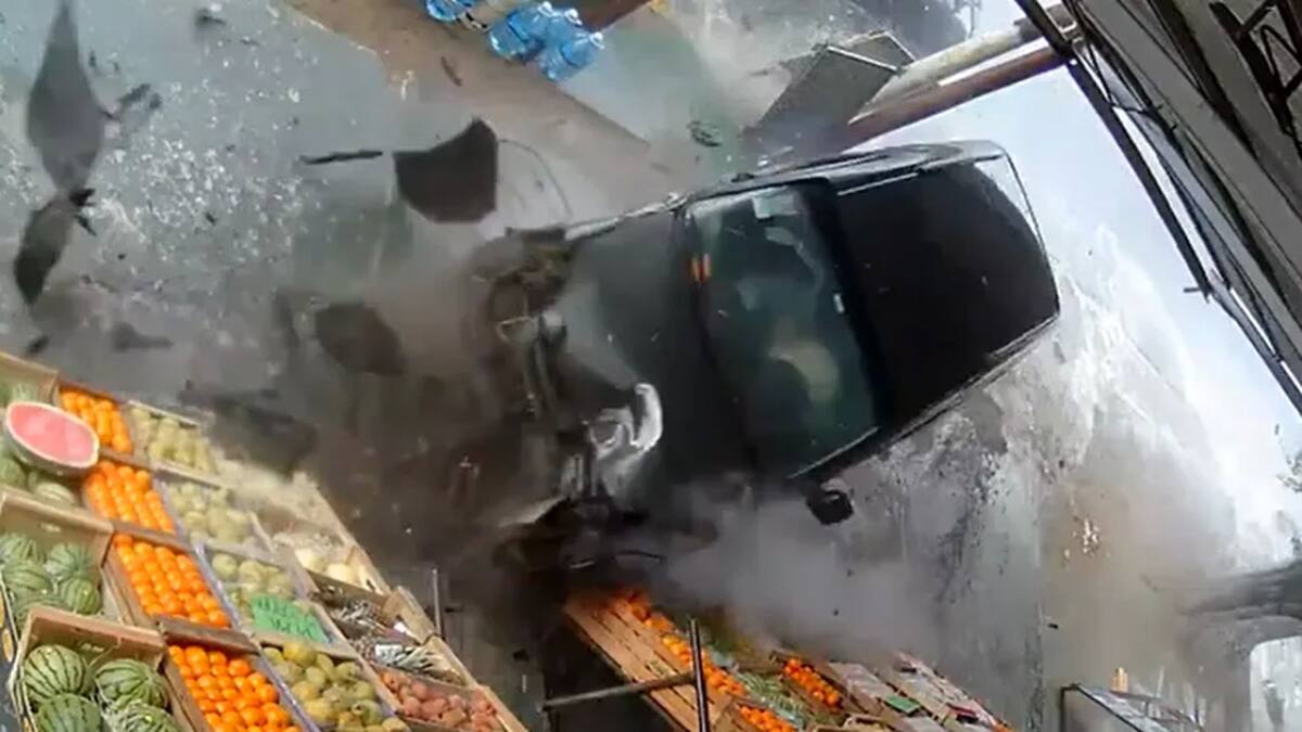 Choque en Santa Teresita. Foto: captura video