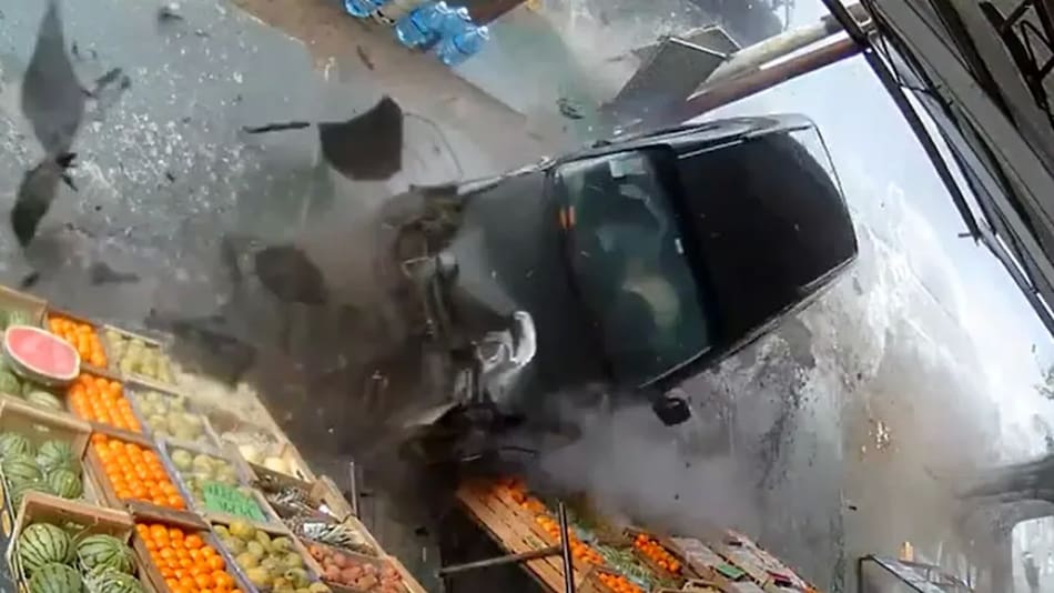 Choque en Santa Teresita. Foto: captura video