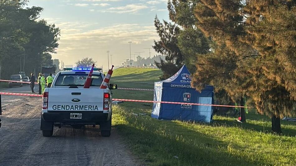 Choque y vuelco en la autopista Panamericana. Foto: @solotransito