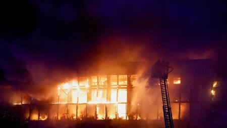 Tiroteo e incendio en Rusia. Foto: Reuters