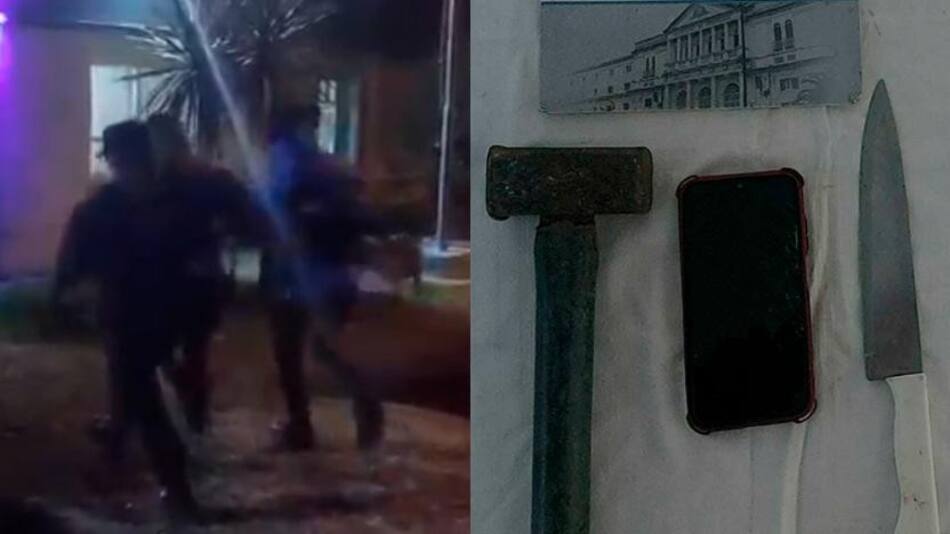 Detención de una mujer en Mar del Plata. Foto: NA