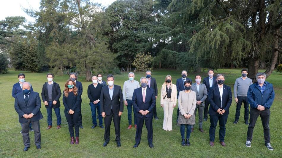 Alberto Fernández junto a Intendentes del Conurbano, AGENCIA NA