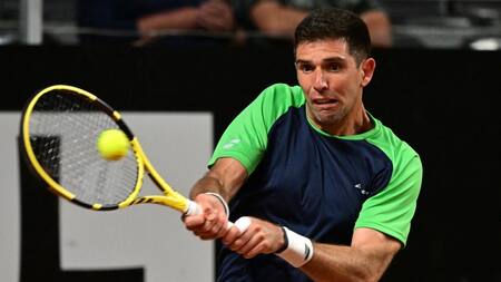 Federico Delbonis en el Masters 1000 de Roma. Foto: Reuters.