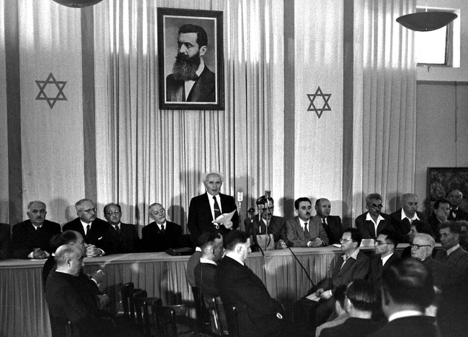 Fundación del Estado de Israel. Foto: Reuters.