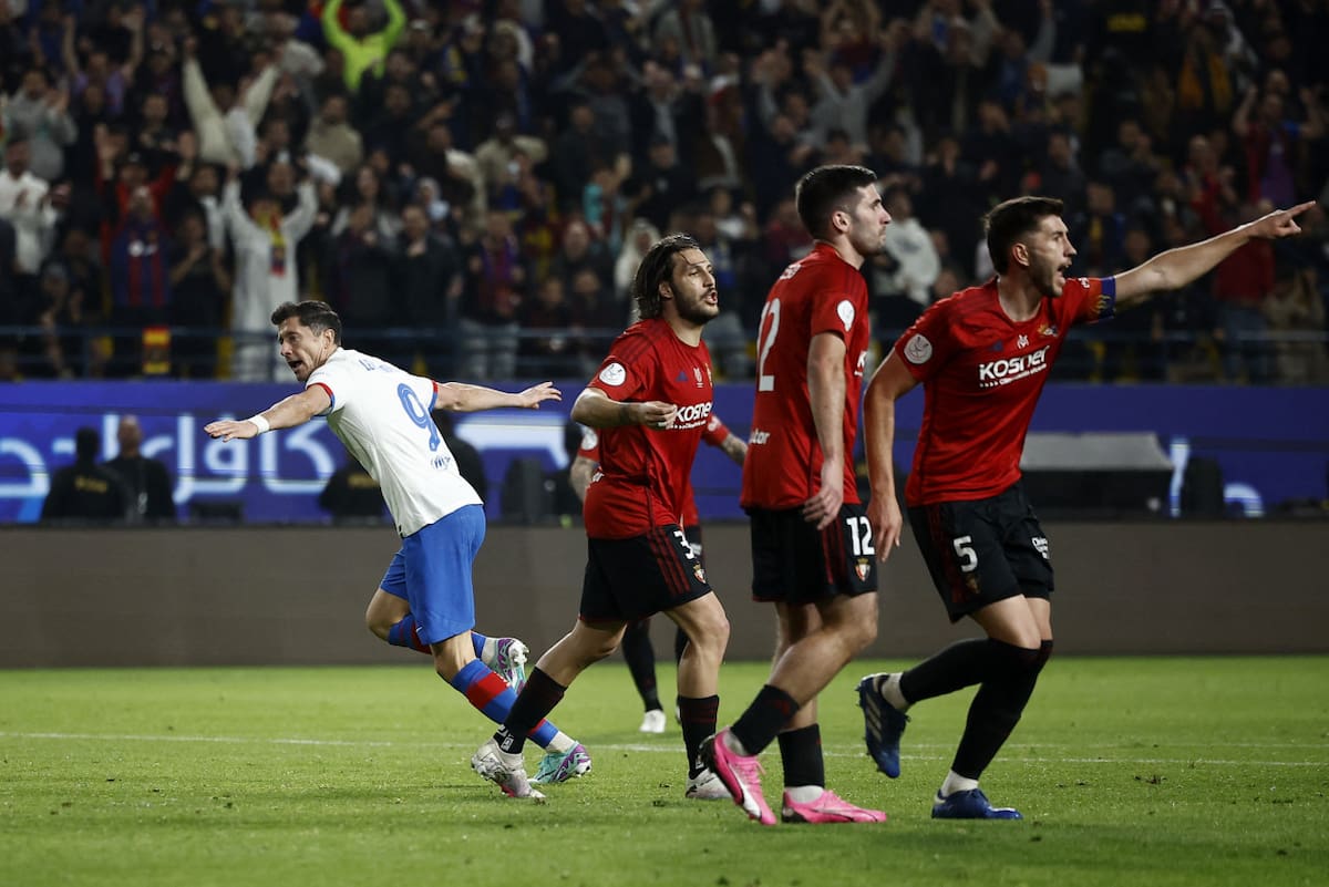 Supercopa de España, Barcelona vs. Osasuna. Foto: REUTERS.