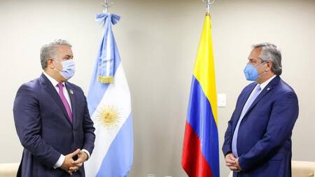 Iván Duque y Alberto Fernández