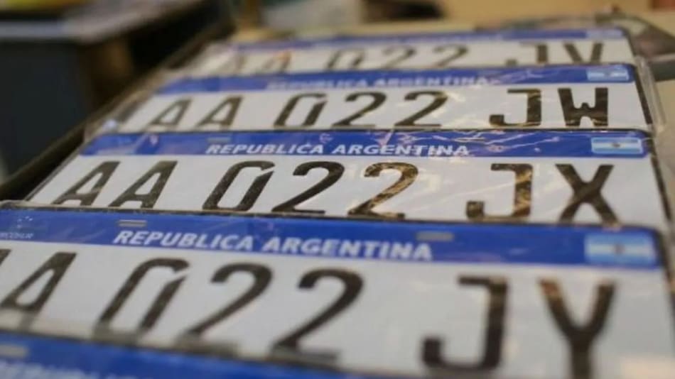 Patentes argentinas. Foto: NA