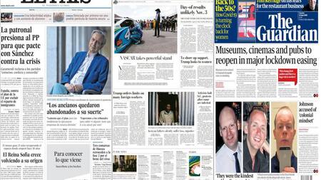 Tapas de diarios del mundo: efectos de la crisis por coronavirus en Europa