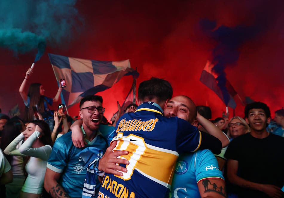 Napoli campeón de la Serie A. Foto: Reuters/Yara Nardi