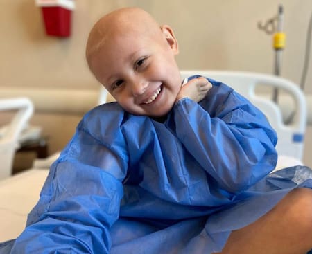 Alma, la pequeña que venció la Leucemia. Foto: @jilietadiez_