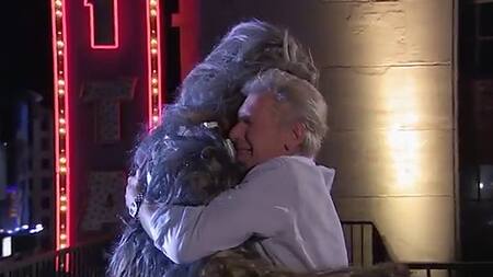 Harrison Ford y Chewbacca