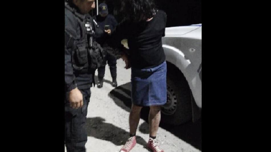Detención de Facundo Jones Huala. Foto: Policía de Río Negro.