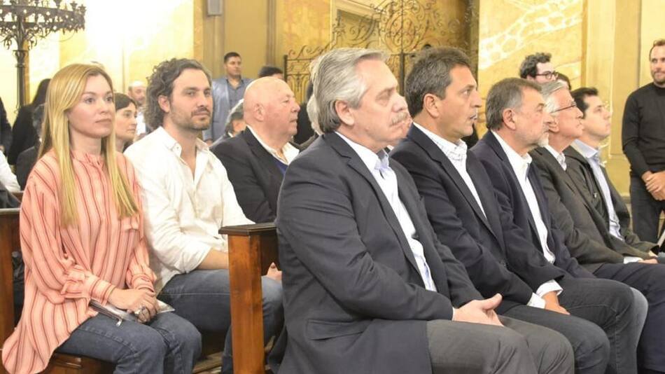 Alberto Fernandez en Córdoba. Misa en el aniversario del fallecimiento de José Manuel De la Sota.