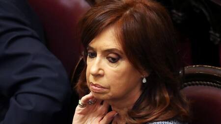 Cristina Kirchner en el Senado (Reuters)