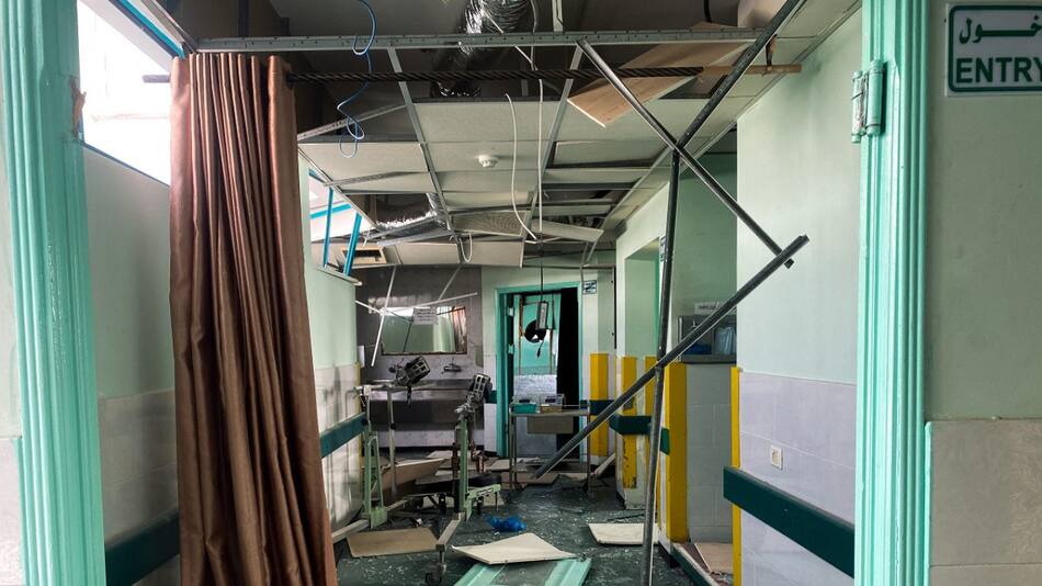 Ataque contra hospital en Gaza. Foto: Reuters