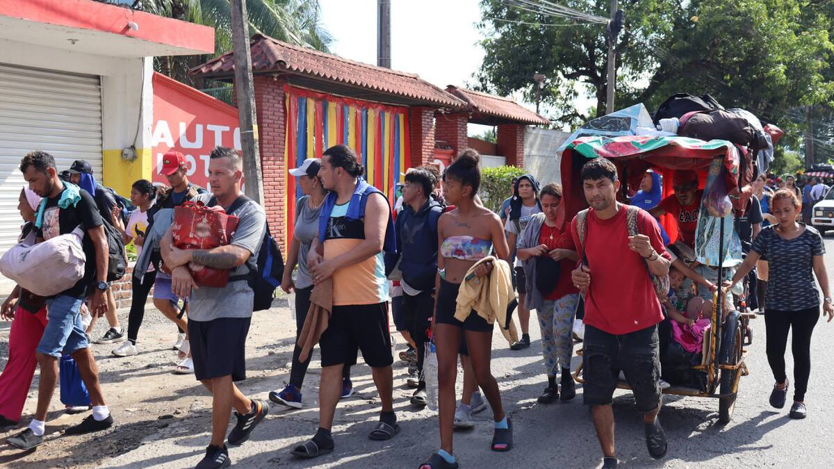 Migrantes, México. Fuente: EFE