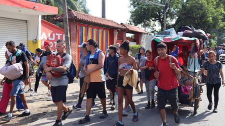 Migrantes, México. Fuente: EFE