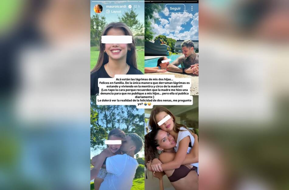 Las historias de Mauro Icardi tras las acusaciones de Wanda Nara. Foto: Instagram / mauroicardi.