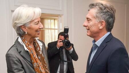 Christine Lagarde y Mauricio Macri - FMI - Gobierno argentino
