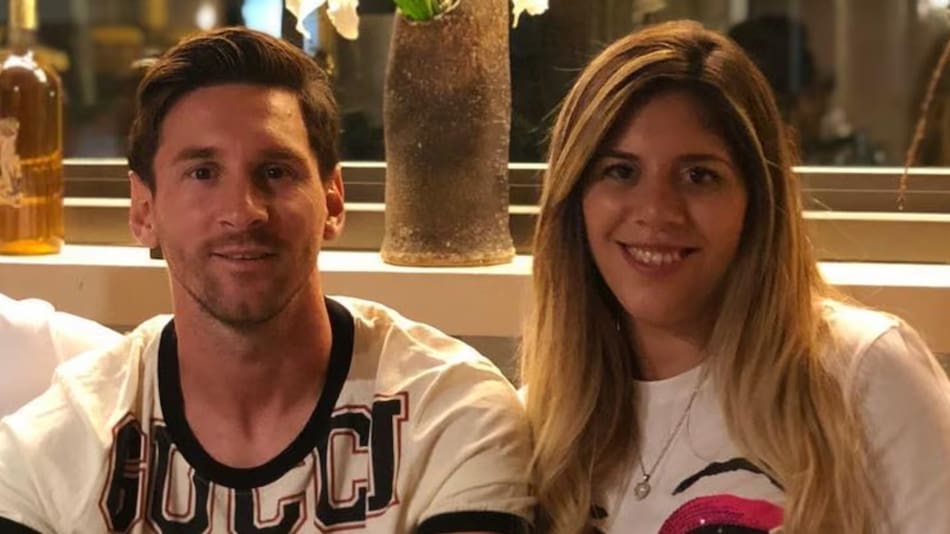 Lionel y María Sol Messi.