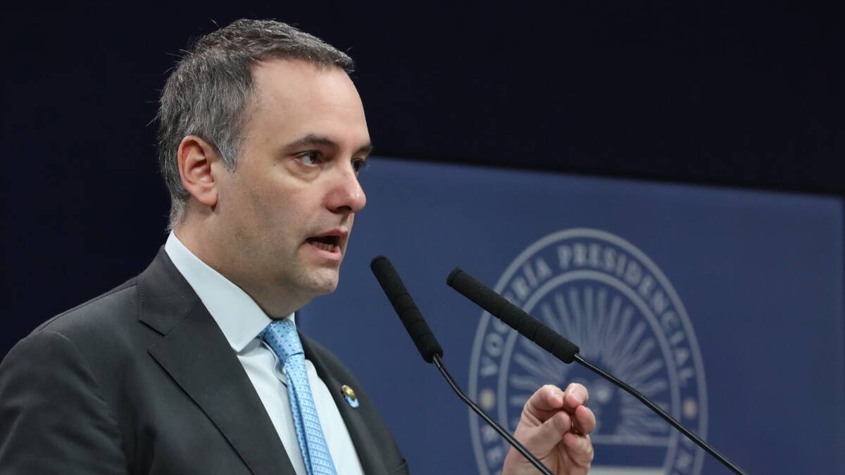 Manuel Adorni, vocero presidencial. Foto: NA.