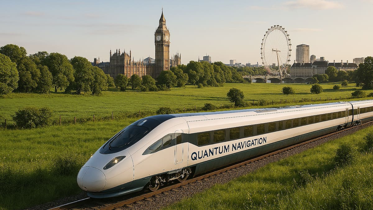 Reino Unido probó con éxito el primer tren con sistema de navegación cuántica.