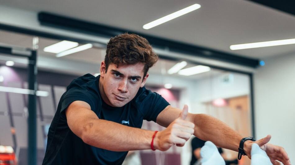 Franco Colapinto en su entrenamiento en Williams. Foto: X WilliamsRacing.