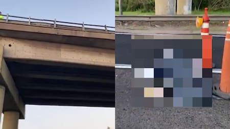 Choque y muerte en Panamericana. Fotos: captura video X/jotaleonetti.