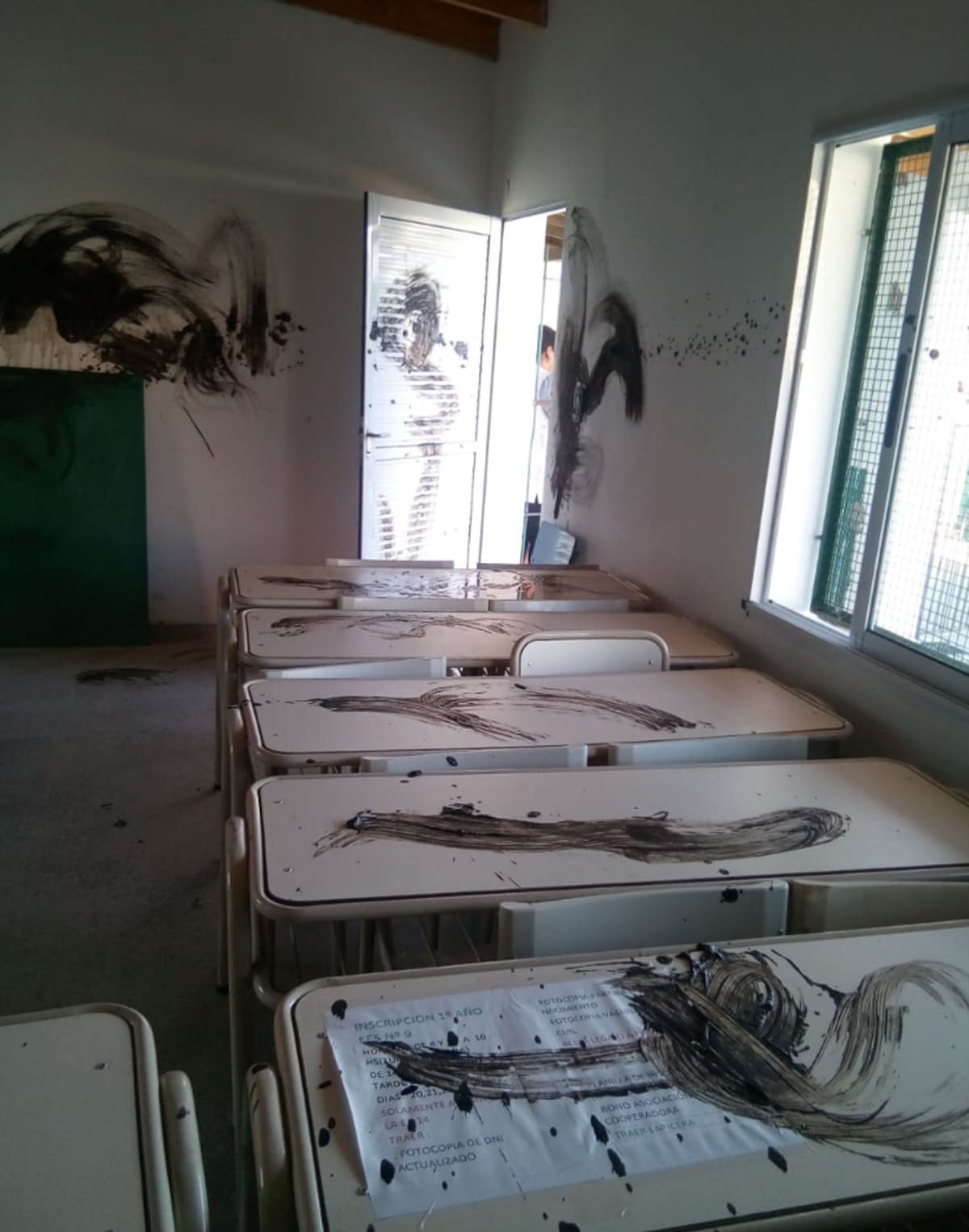Vandalismo en escuelas.