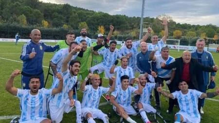 La Selección Argentina de amputados. Foto: Olé.