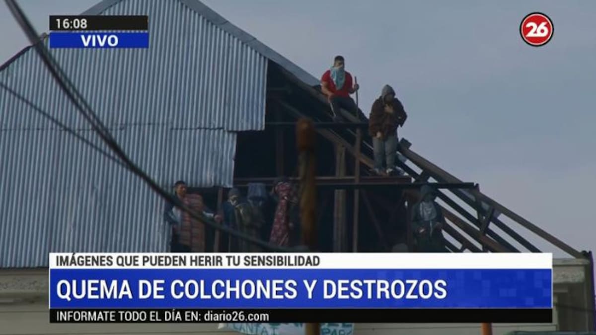 Incidentes y destrozos en la cárcel de Devoto por coronavirus, CANAL 26