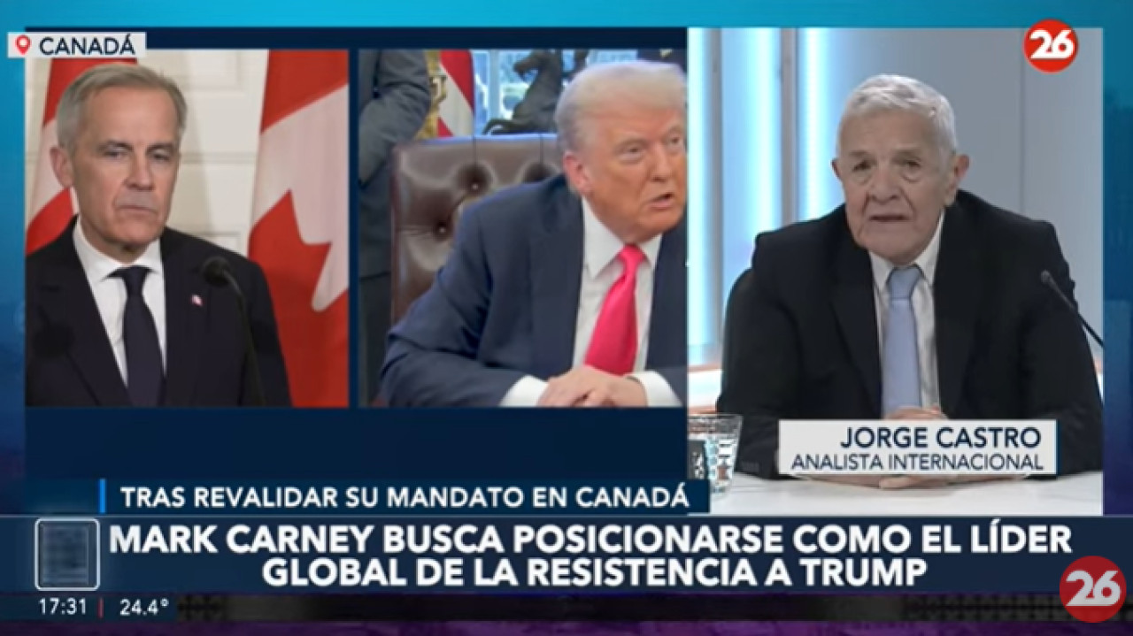 Jorge Castro sobre el triunfo de Carney en Canadá y el desafío con Trump. Foto: Captura de video.