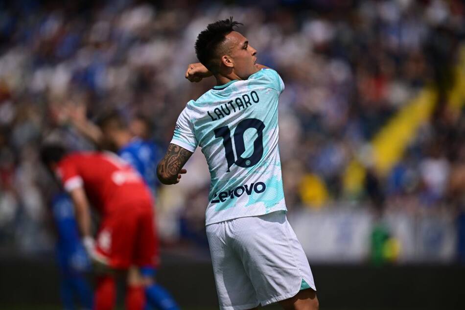 Lautaro Martínez facturó en la Serie A. Foto: Twitter @Inter_es.