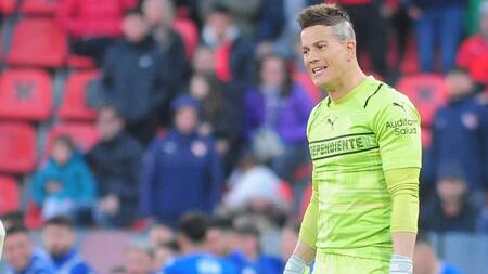 Sebastián Sosa, arquero de Independiente. Foto: TyC Sports