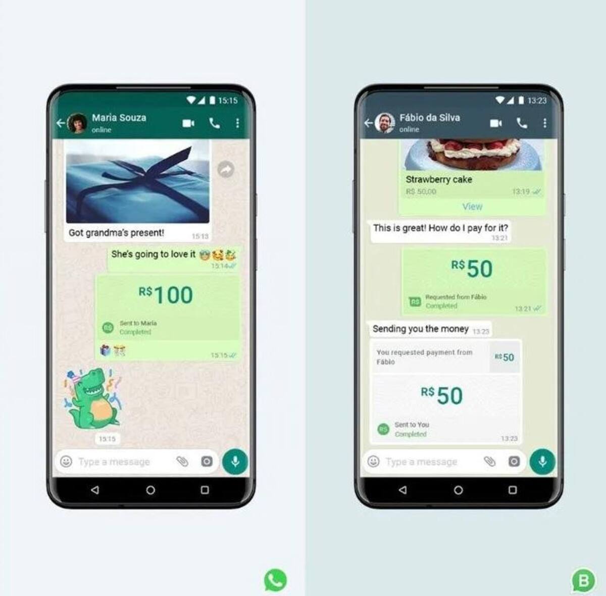 WhatsApp envia dinero