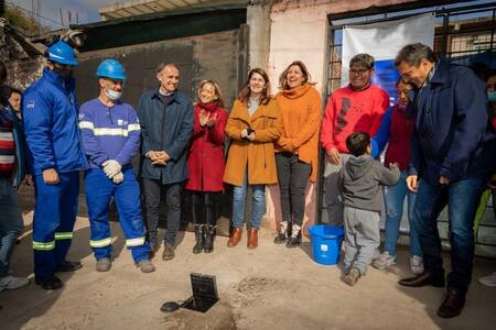 Malena Galmarini, Massa, Katopodis y Mariel Fernández en Moreno. Foto: Prensa.